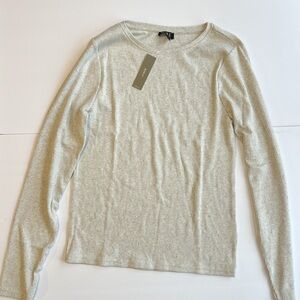 J crew new with tags Ribbed Long Sleeve Top with sequin embellishments